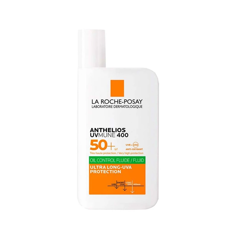 کرم ضد آفتاب بدون رنگ لاروش پوزای SPF 50 مدل control مناسب برای انواع پوست حجم 50 میلی‌لیتر